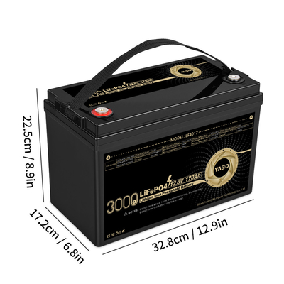 Cycle profond rechargeable 4S1P de batterie au lithium de 12 volts 12V 170Ah Lifepo4