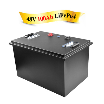Batterie au lithium-ion Imperméable Prismatic Cell Lifepo4 16s 48v Bms 100ah
