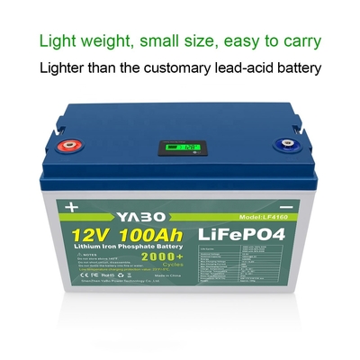 12v 100ah Lithium Fer Lifepo4 Batterie BMS Énergie Contrôle Solaire 12V