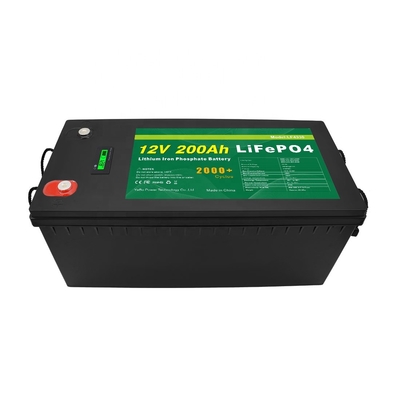 Batterie au lithium-phosphate de fer lifepo4 12v 200ah pour onduleur solaire