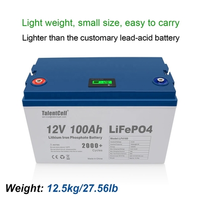 Lifepo4 Golf Batterie Solaire RV Rechargeable 100ah 12v lithium lifepo4 batterie