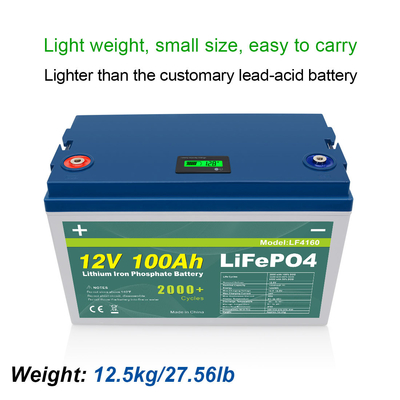 Produits de vente chauds personnalisés en usine Batterie au lithium-ion Lifepo4 bon marché 100ah 12v