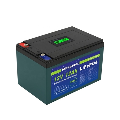 Batterie Lifepo4 du courant de décharge 6A adaptée aux besoins du client par usine chaude de vente de 12v 12Ah avec la capacité en avant