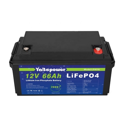 Boîte de batterie Lifepo4 12 V 66 Ah 50 Ah 12 V au lithium fer phosphate