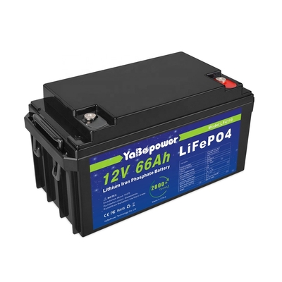 Boîte de batterie Lifepo4 12 V 66 Ah 50 Ah 12 V au lithium fer phosphate