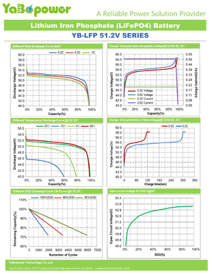 Batterie 51.2V 48v 100ah Lifepo4 pour onduleur