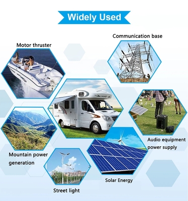 Batterie solaire des chariots de golf 48V Lifepo4 de rv batterie de phosphate de lithium de 48 volts yacht 100Ah Bms