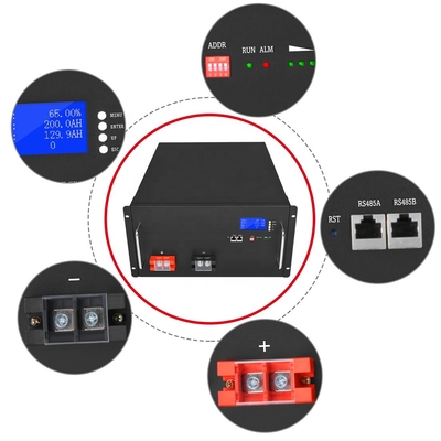 48V 100Ah 200Ah Lifepo4 Maison Batterie 1000W Chariot de golf
