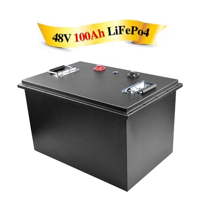 48v 51.2V 100AH ​​Étanche Lifepo4 Batterie Vélo Électrique Lithium Ion Solaire