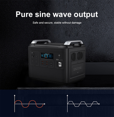 Ups Lithium Portable Power Station Lifepo4 Solaire 2000W 1000 Watt Bidirectionnel Rapide