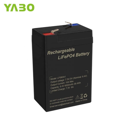 6.4V 4.5Ah 6v 5Ah batterie LiFePO4 à cycle profond éclairage rechargeable