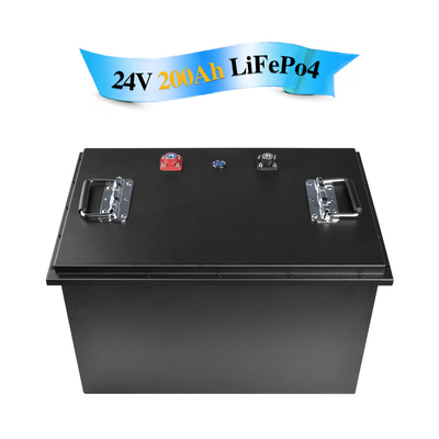 Étanche 24V Lifepo4 Batterie Lithium Fer Phosphate 200Ah Outil Électrique En Tôle