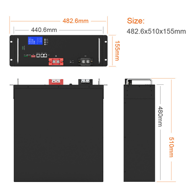 YABO Lithium Ion Rack Mount 10kwh 20kwh 48V 400Ah 200Ah 150Ah Lithium Ion LiFePO4 batterie pour batterie de stockage d'énergie solaire