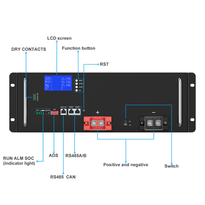 YABO Lithium Ion Rack Mount 10kwh 20kwh 48V 400Ah 200Ah 150Ah Lithium Ion LiFePO4 batterie pour batterie de stockage d'énergie solaire