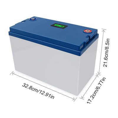 Enveloppe en plastique du terminal IP55 de la batterie M8 de volt Lifepo4 de la FCC 100ah 12