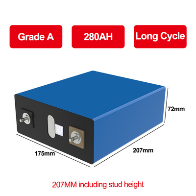 Super vente 3.2V 280Ah Lifepo4 Batterie Cellule 4000 Cycles de qualité A Révolutionnaire3.2V 280Ah
