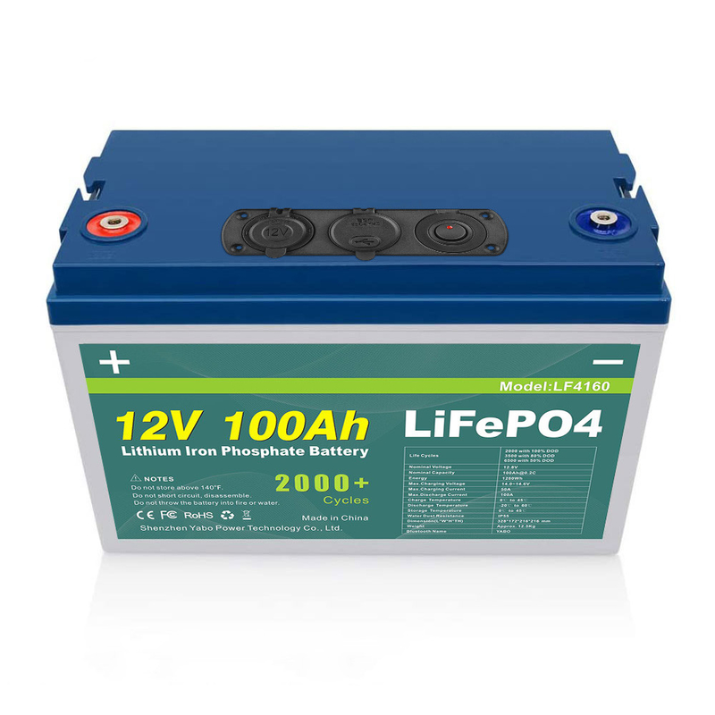 24V 36V 48V 72V 12v 100ah Lifepo4 batterie intégrée BMS plomb-acide Lithium fer