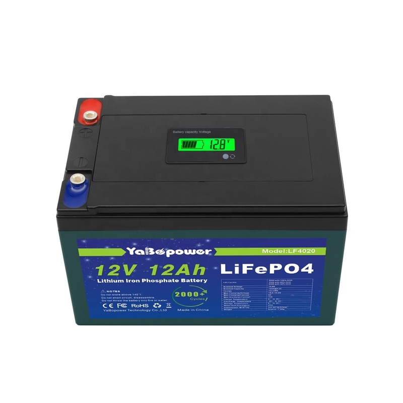 Batterie Lifepo4 du courant de décharge 6A adaptée aux besoins du client par usine chaude de vente de 12v 12Ah avec la capacité en avant