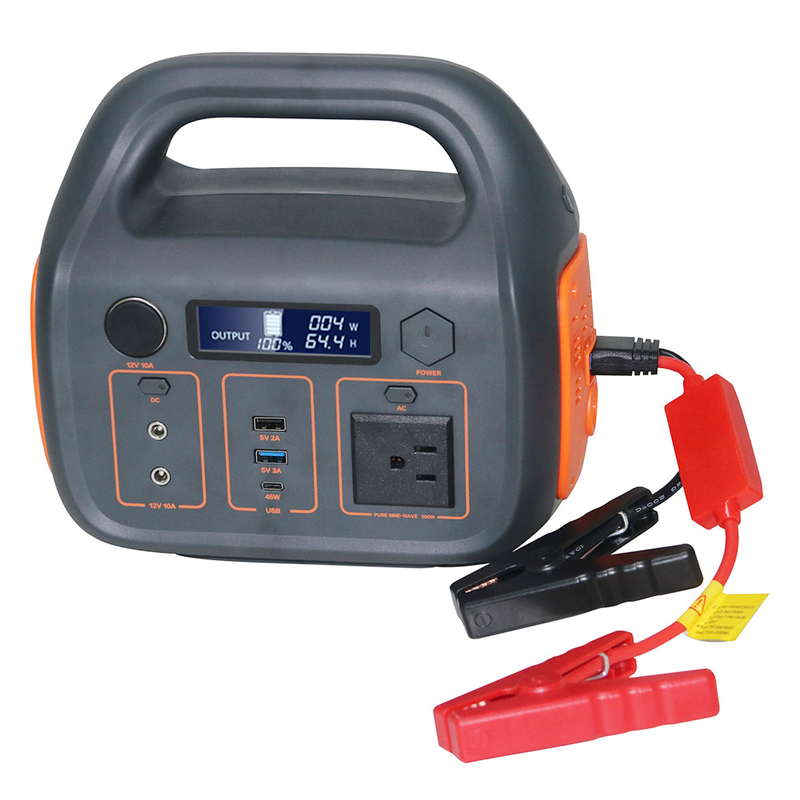 Sortie de stockage d'énergie Portable 110V AC batterie lithium-ion 300W centrale électrique domestique à énergie renouvelable