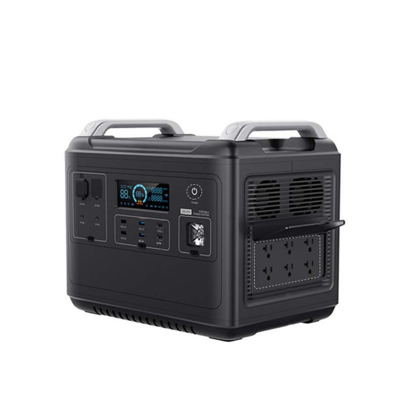 Ups Lithium Portable Power Station Lifepo4 Solaire 2000W 1000 Watt Bidirectionnel Rapide