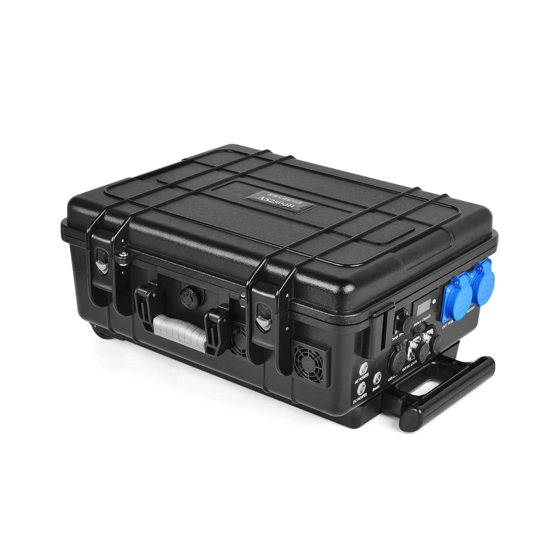 Alimentation de secours solaire 2500wh de caisse de chariot de banque de centrale électrique de lithium de voiture électrique