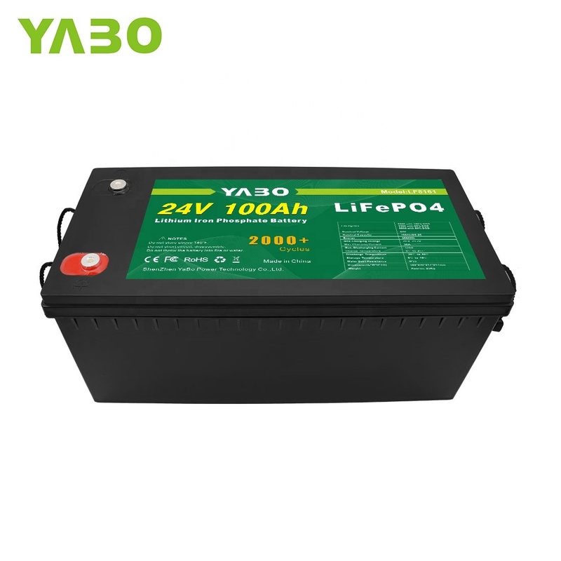cellule de batterie de 100Ah 24V Lifepo4 pour les systèmes de stockage d'énergie solaire UN38.3